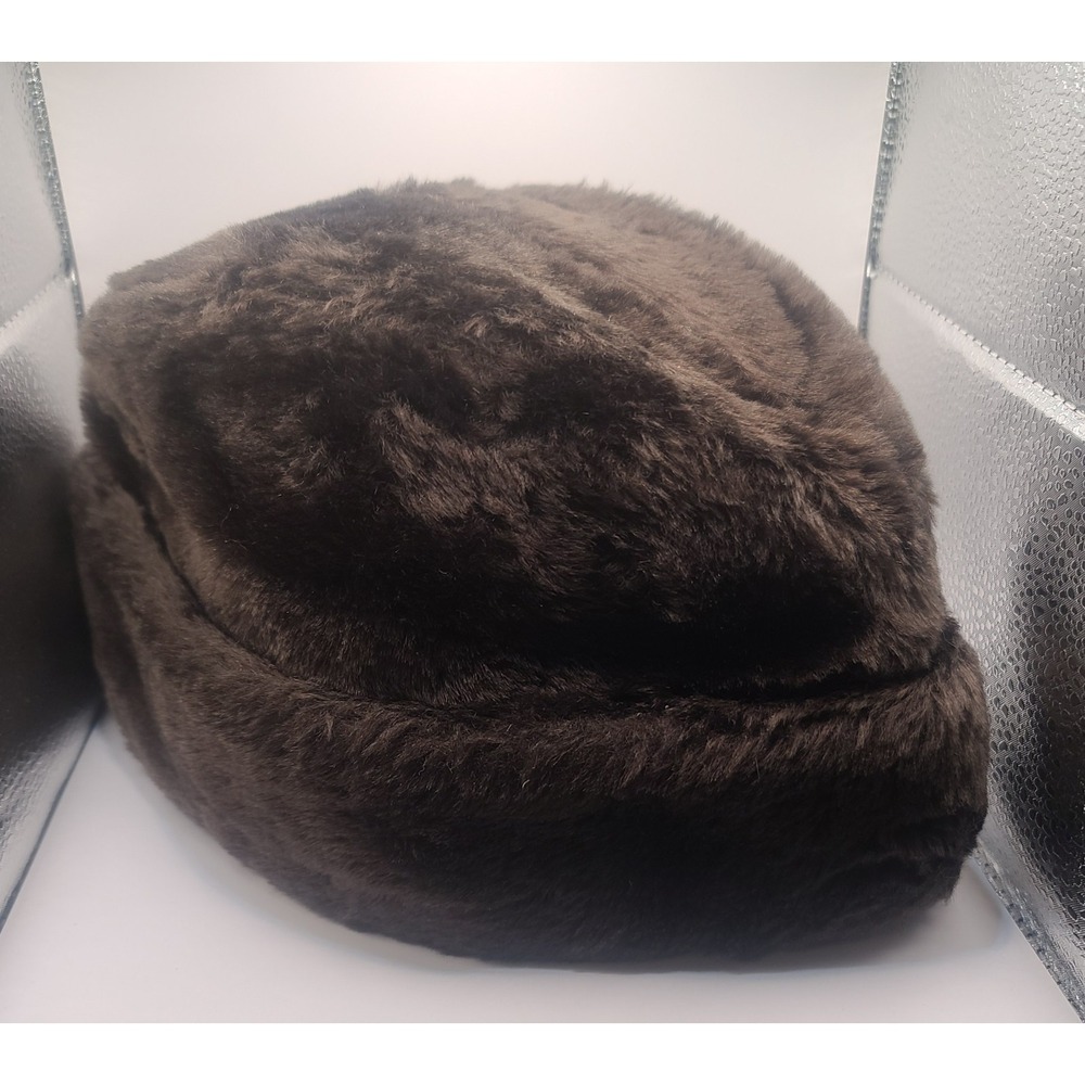 Vintage United Hatters union-made Faux Fur Hat - Large - unisex Great Clean Cond